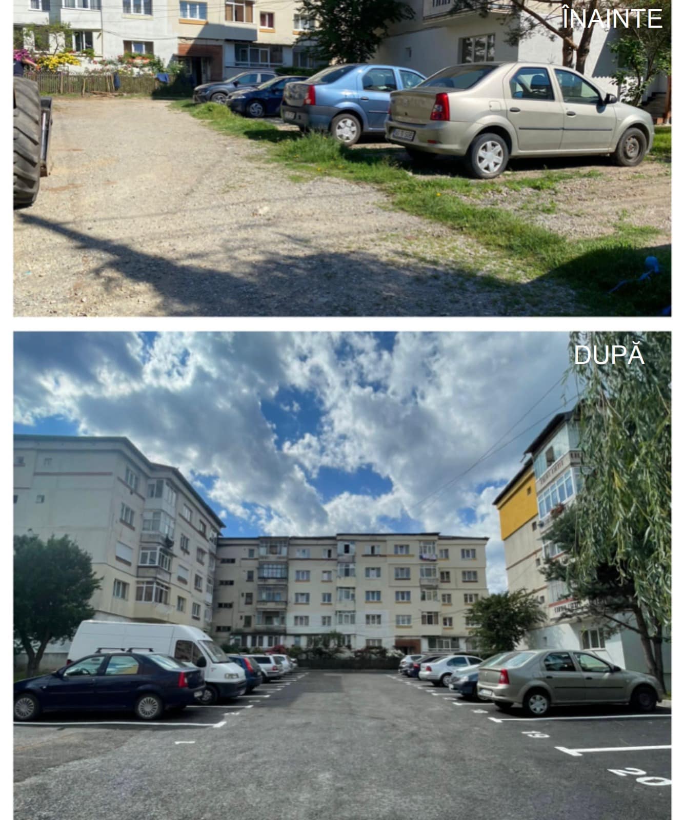 În Grui, pe strada Grigore Grecescu locuri de parcare civilizate.
