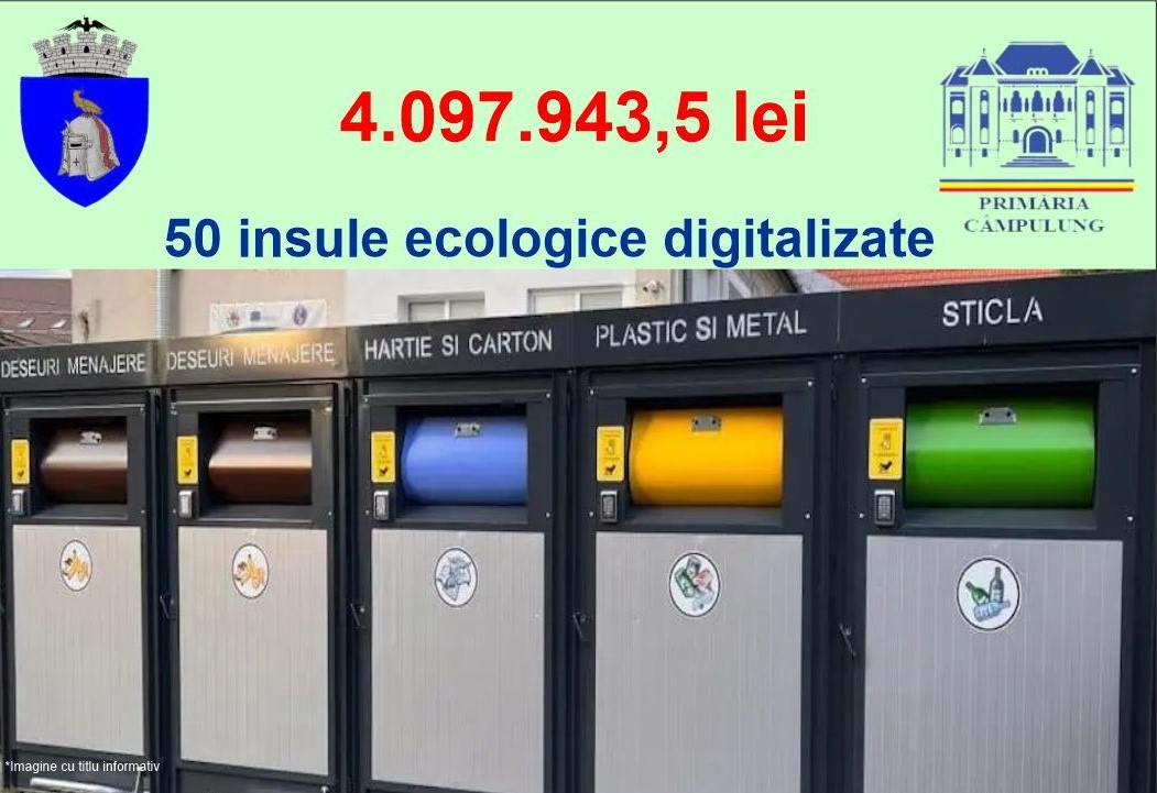 50 de insule ecologice digitalizate în Municipiul Câmpulung