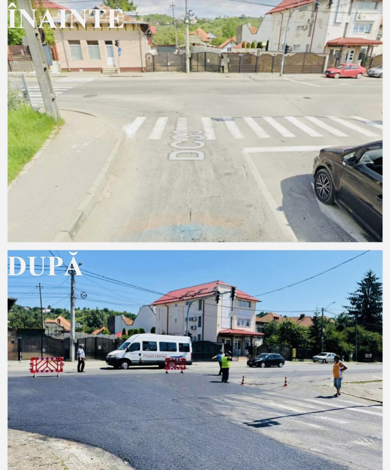 Reparații ale intersecțiilor și ale străzilor din Câmpulung