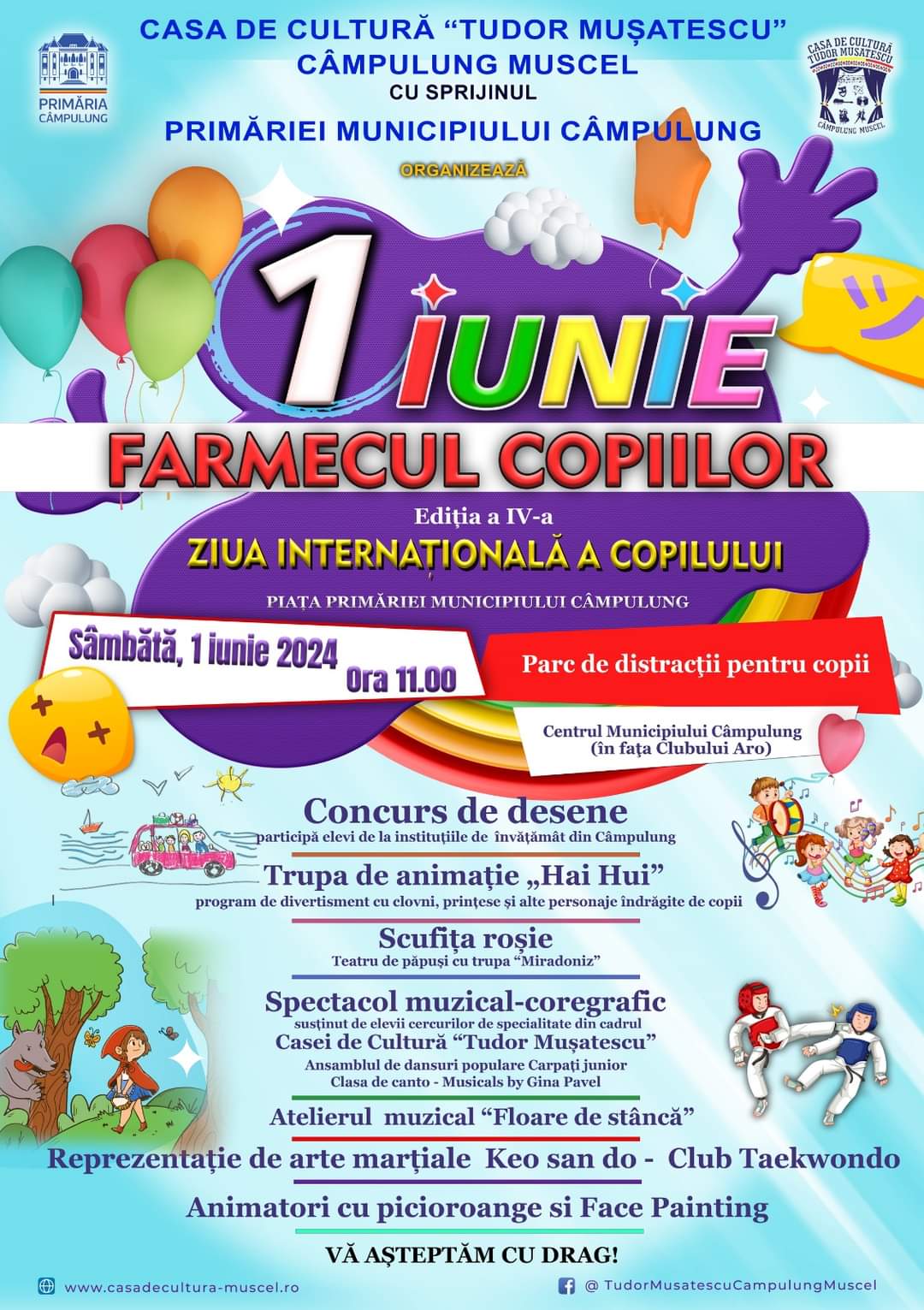 Eveniment cultural – artistic - FARMECUL COPIILOR, ediția a IV-a, cu prilejul Zilei Internaționale a Copilului
