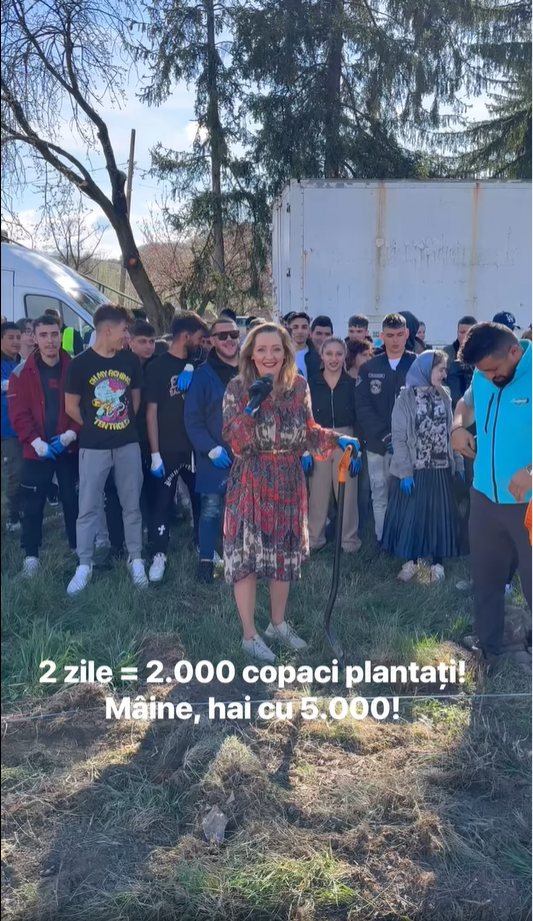 Ieri 500 de puieți plantați, azi 1500. Pentru mâine hai să fie încă 5000!