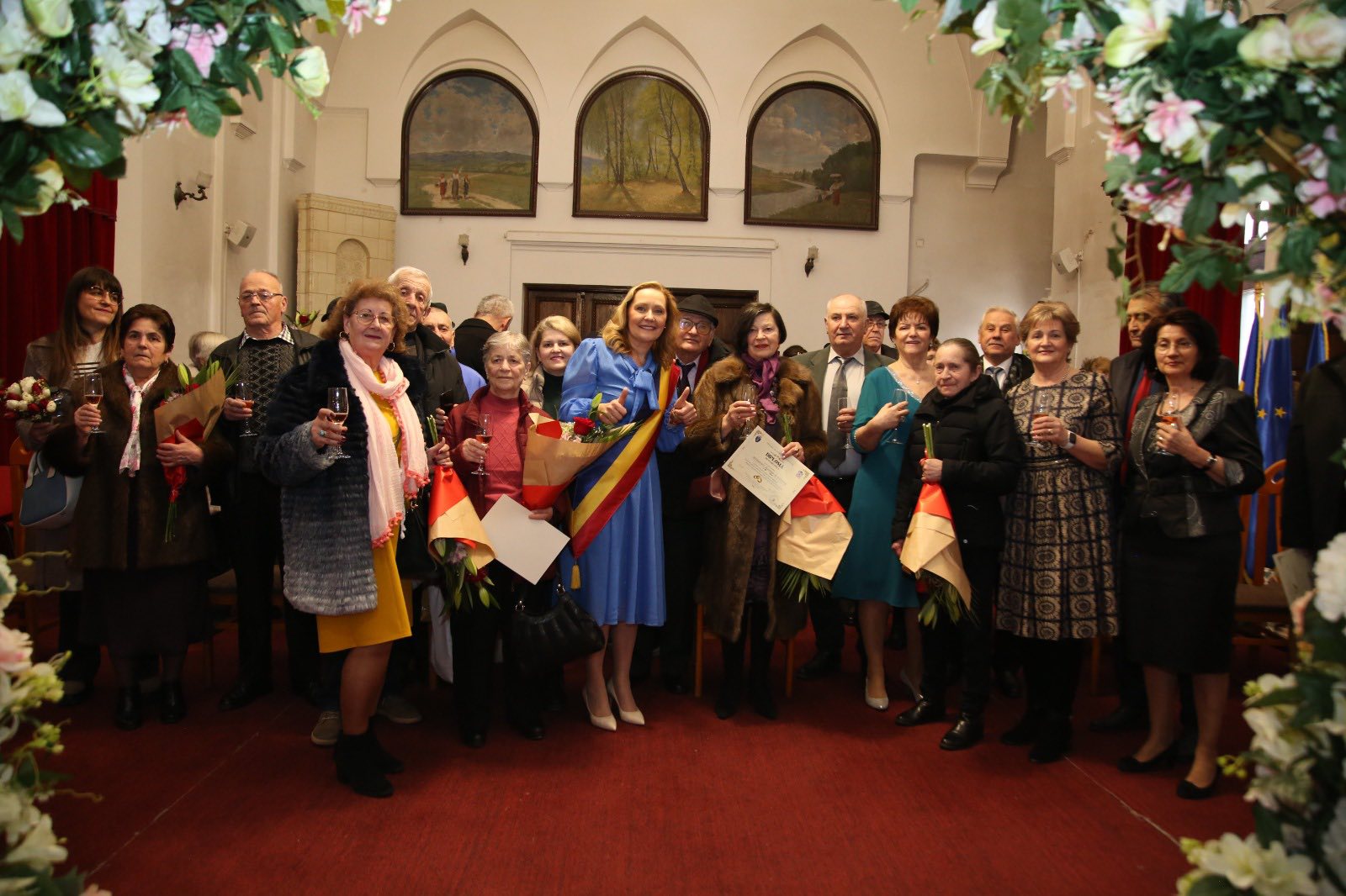 38 de cupluri din Câmpulung au împlinit 50 de ani de căsnicie